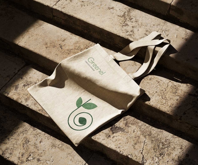 shopping bag graphic design