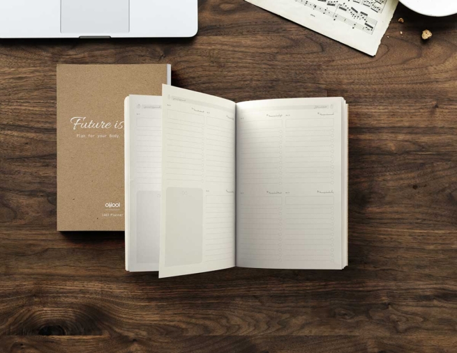 notebook layout