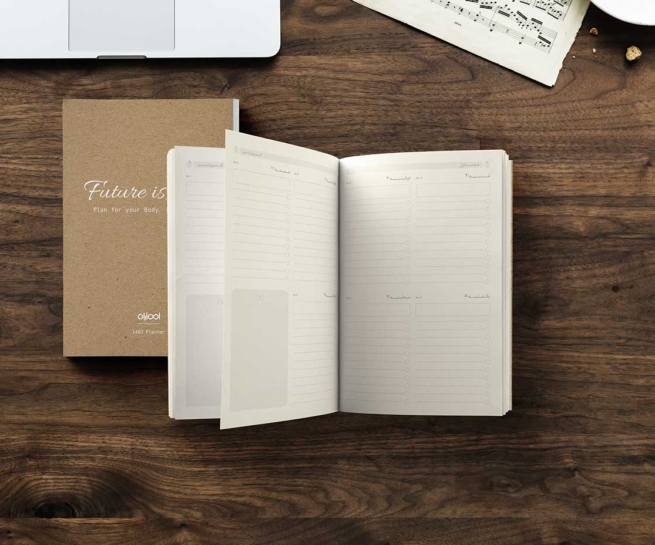 notebook layout