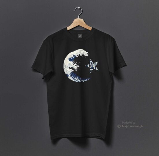 The Great Wave off Kanagawa meets Turkish flag